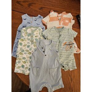Boys 3-6 Months Rompers Bundle Lot Summer Next Holiday